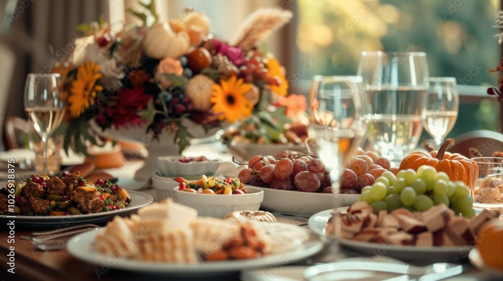 Modern Thanksgiving Celebration at Home