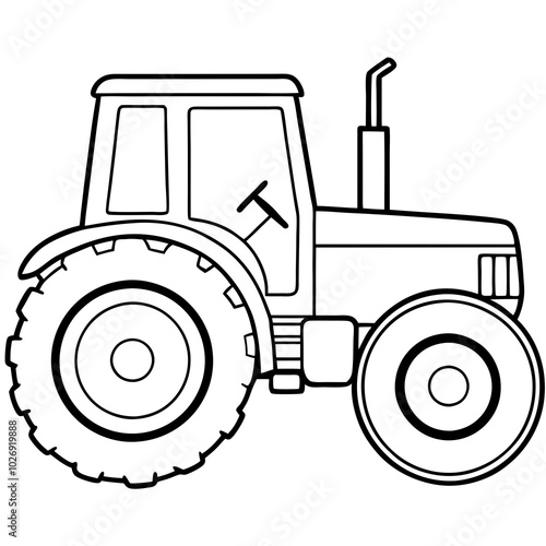 tractor vector illustration on a white background