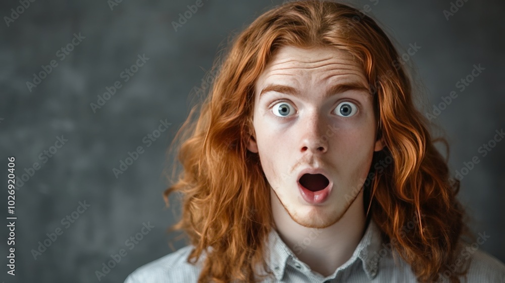 Red-hair, man shocks viewers. Red-hair, man shocks viewers.