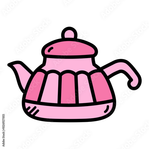 Teapot Doodle Illustration