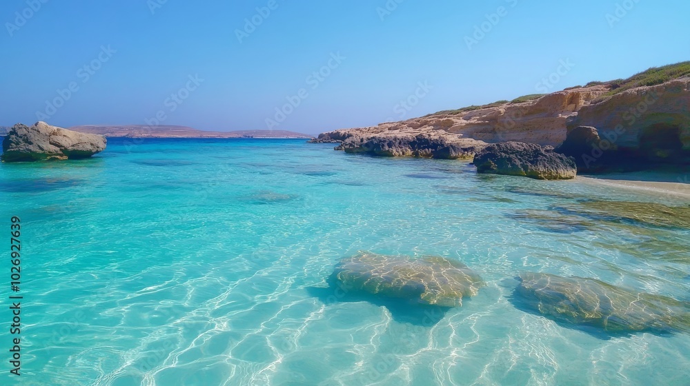 ΚÏυστάλλινα τιÏκουάζ νεÏά στο Κουφονήσι, Ελλάδα. ΚÏυστάλλινα τιÏκουάζ νεÏά στο Κουφονήσι, Ελλάδα.
