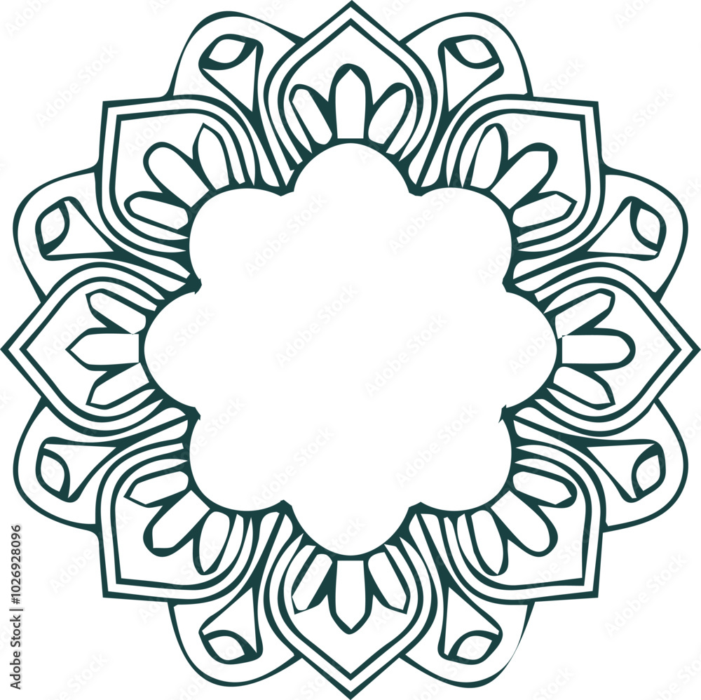 Beautiful flower art and mandala vector design Beautiful flower art and mandala vector design