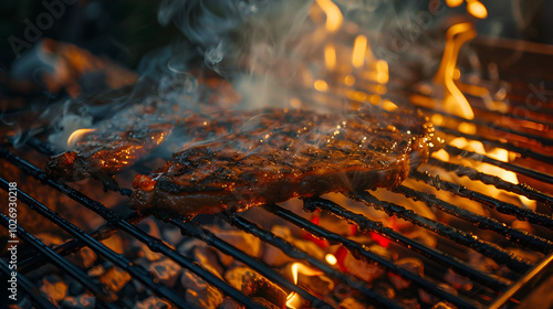 barbecue on the grill photo