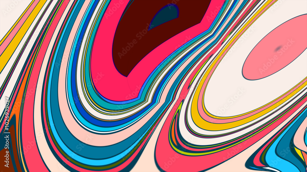 Obraz premium Colorful psychedelic abstract fluid background for music festival 