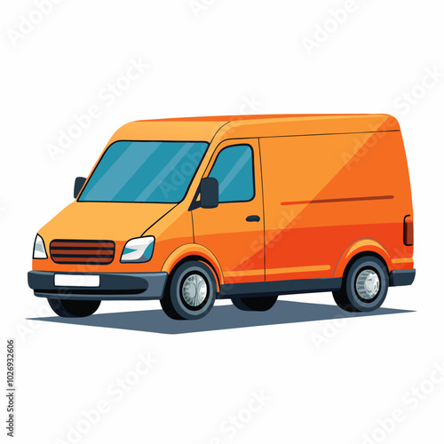 delivery van vector illustration on a white background
