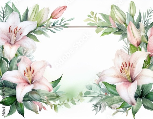 frame of lilies