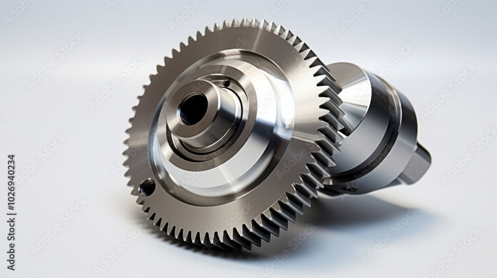 Polished metal mechanical parts gleam with precision and craftsmanship, illustrating industrial innovation and advanced engineering. Polished metal mechanical parts gleam with precision and craftsmanship, illustrating industrial innovation and advanced engineering.