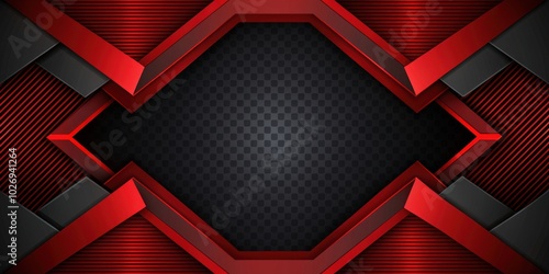 Red and black abstract background design with geometric shapes, red, black, abstract, background, design, geometric, shapes