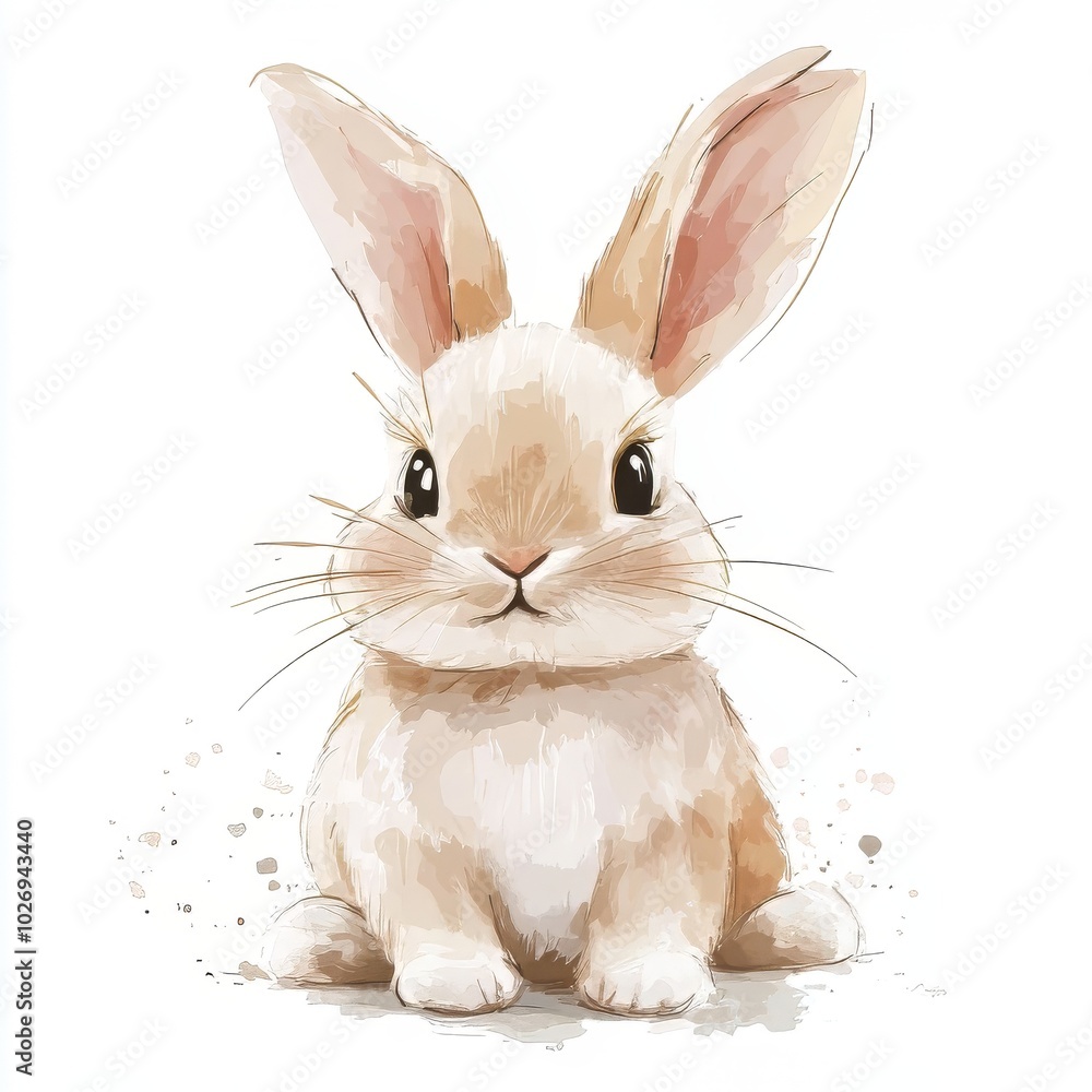 Obraz premium A rabbit vector illustration