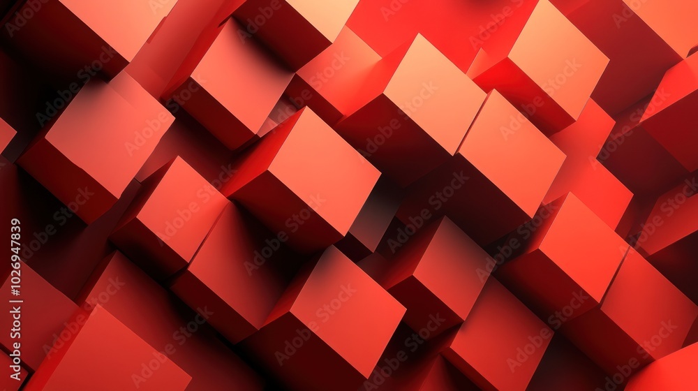 A bold 3D digital wallpaper with large, angular blocks casting dramatic shadows against a gradient background. A bold 3D digital wallpaper with large, angular blocks casting dramatic shadows against a gradient background.