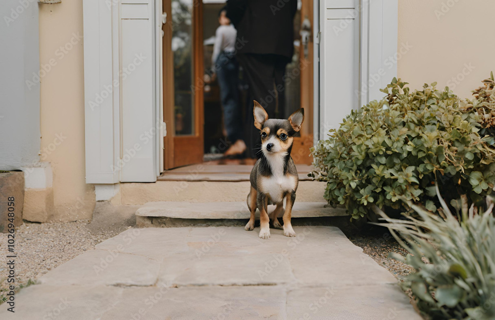 Obraz premium dog in the street