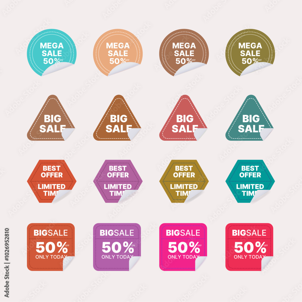 Sales Banner Design Set. Sales Banner Design Set.