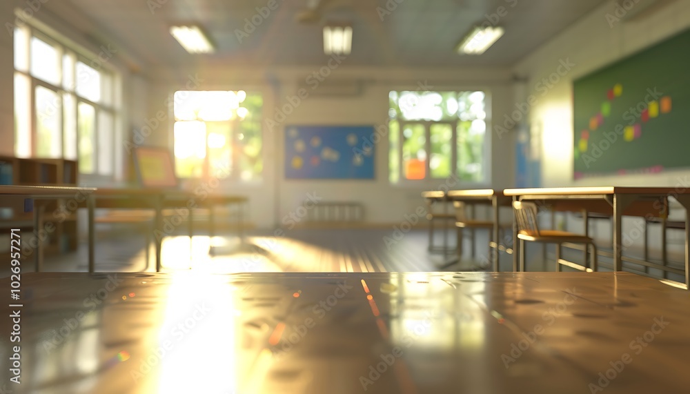Empty wooden table and Coffee shop blur background Empty wooden table and Coffee shop blur background