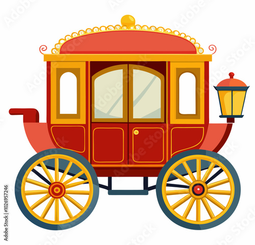 carriage vector design on a white background