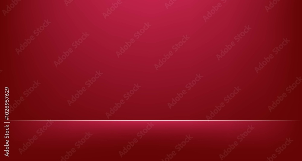 Obraz premium Red 3D room. Background