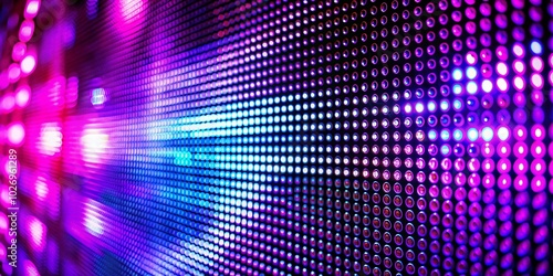 Wallpaper Mural Macro Pattern of Glowing Purple LED Screen Pixels for Digital Backgrounds in Fashion Photography Torontodigital.ca