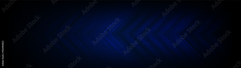 Abstract dark blue background with subtle geometric arrow pattern