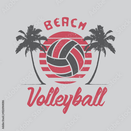 Volleyball vector illustration and typography, perfect for t-shirts, hoodies, prints etc