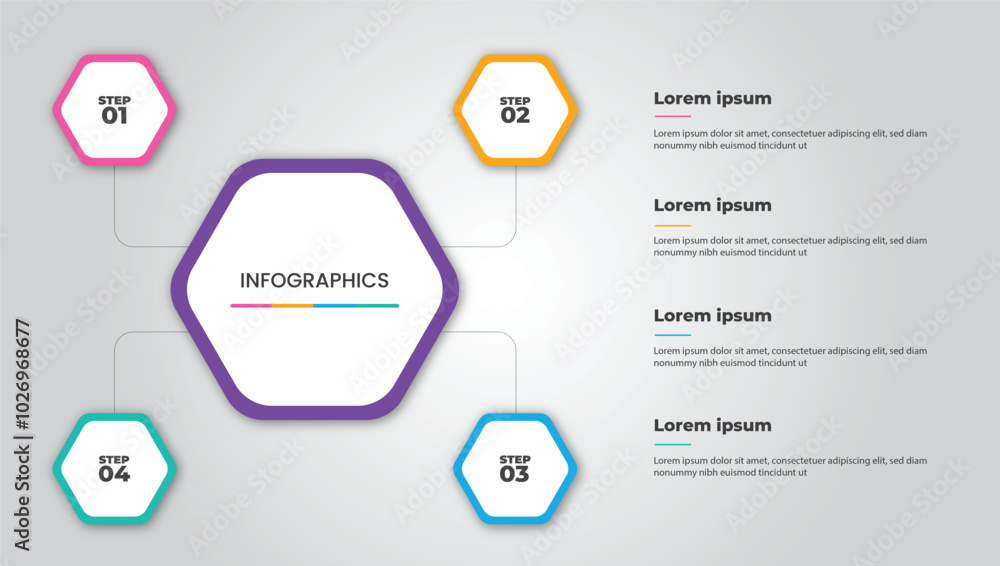 Minimal Infographics 4 flow design vector and marketing can be used for workflow layout, diagram, annual report presentation. Minimal Infographics 4 flow design vector and marketing can be used for workflow layout, diagram, annual report presentation.