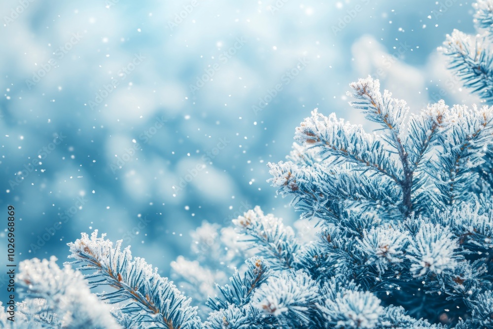 Winter season background in white snow landscape Winter season background in white snow landscape
