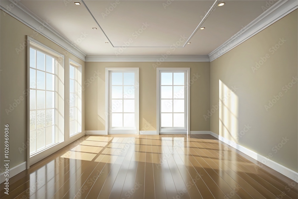 Minimalist Empty Room Vector Illustration for Modern Interior Design Inspiration Minimalist Empty Room Vector Illustration for Modern Interior Design Inspiration