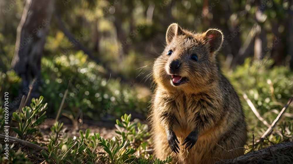 Quokka realistic wild photography ai gen Quokka realistic wild photography ai gen