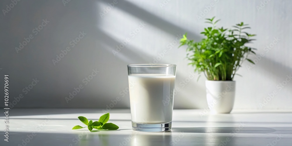 Minimalist Milk Bliss - Captivating Still Life Photography for Home Decor Minimalist Milk Bliss - Captivating Still Life Photography for Home Decor