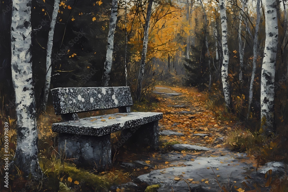 Autumn park bench surrounded by colorful fall leaves, creating a peaceful and reflective mood, perfect for nature and seasonal visuals. Autumn park bench surrounded by colorful fall leaves, creating a peaceful and reflective mood, perfect for nature and seasonal visuals.