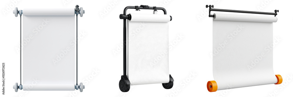 Blank Banners on Transparent Background Blank Banners on Transparent Background