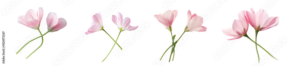 Pink lotus flower on a transparent background Pink lotus flower on a transparent background
