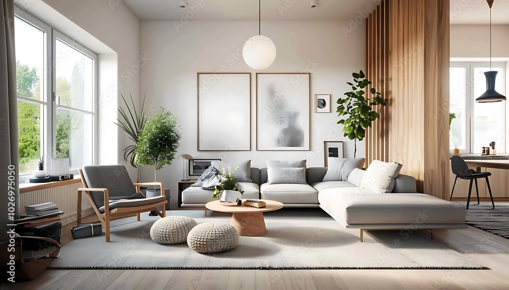 Modern bright interiors living room Modern bright interiors living room
