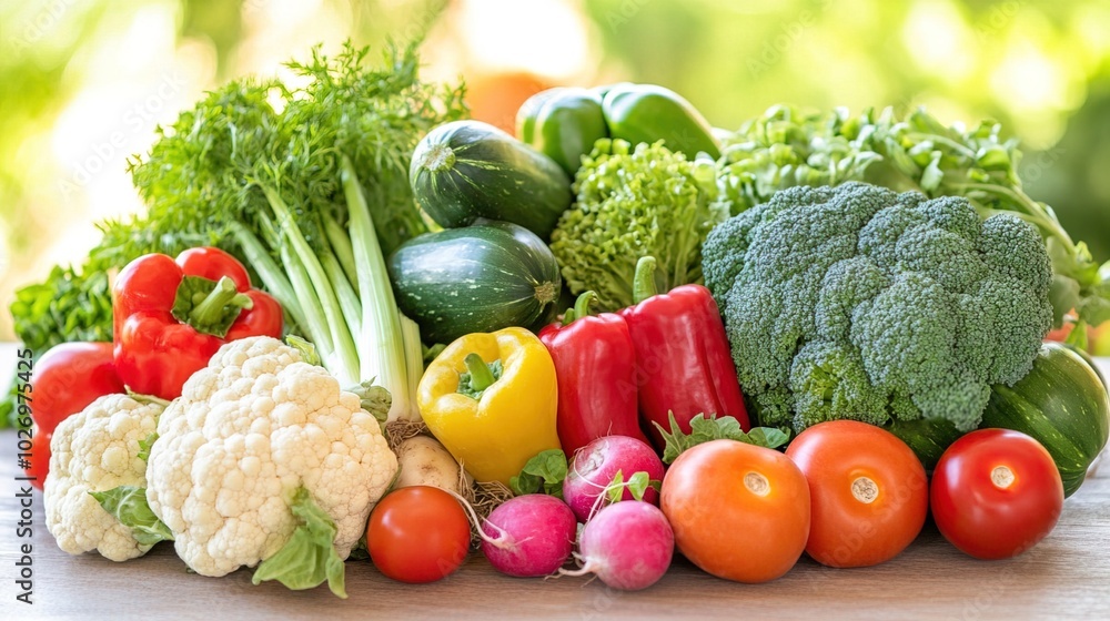 Close-up of vibrant fresh vegetables and fruits on wooden table, symbolizing healthy blood pressure foods, emphasizing natural nutrition and wellness. Close-up of vibrant fresh vegetables and fruits on wooden table, symbolizing healthy blood pressure foods, emphasizing natural nutrition and wellness.