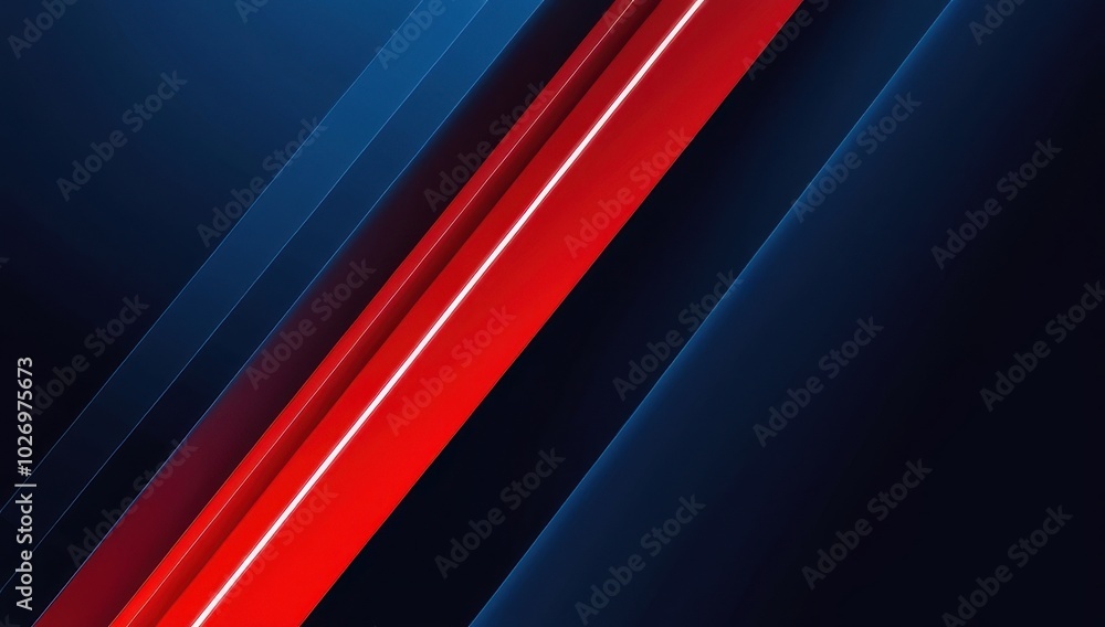 Fototapeta premium A modern abstract design featuring diagonal stripes in a bright color palette of red, orange, purple, and white