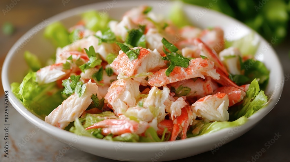 Fresh Salad with Crab and Greens Fresh Salad with Crab and Greens