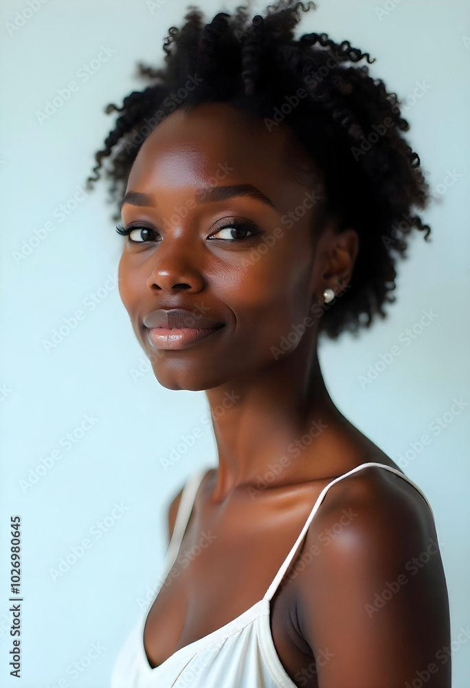 Beautiful Asian Woman with Natural Look in a Minimalist Studio Setting Beautiful Asian Woman with Natural Look in a Minimalist Studio Setting