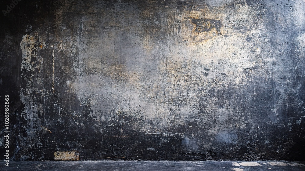 Fototapeta premium Textured Dark Wall with Subtle Grunge Effects