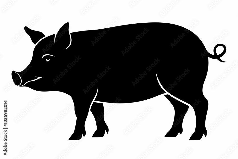 Pig Animal Logo Black Silhouette Vector, Pig Silhouette, Pig graphic icon
Pig Animal Logo Black Silhouette Vector, Pig Silhouette, Pig graphic icon