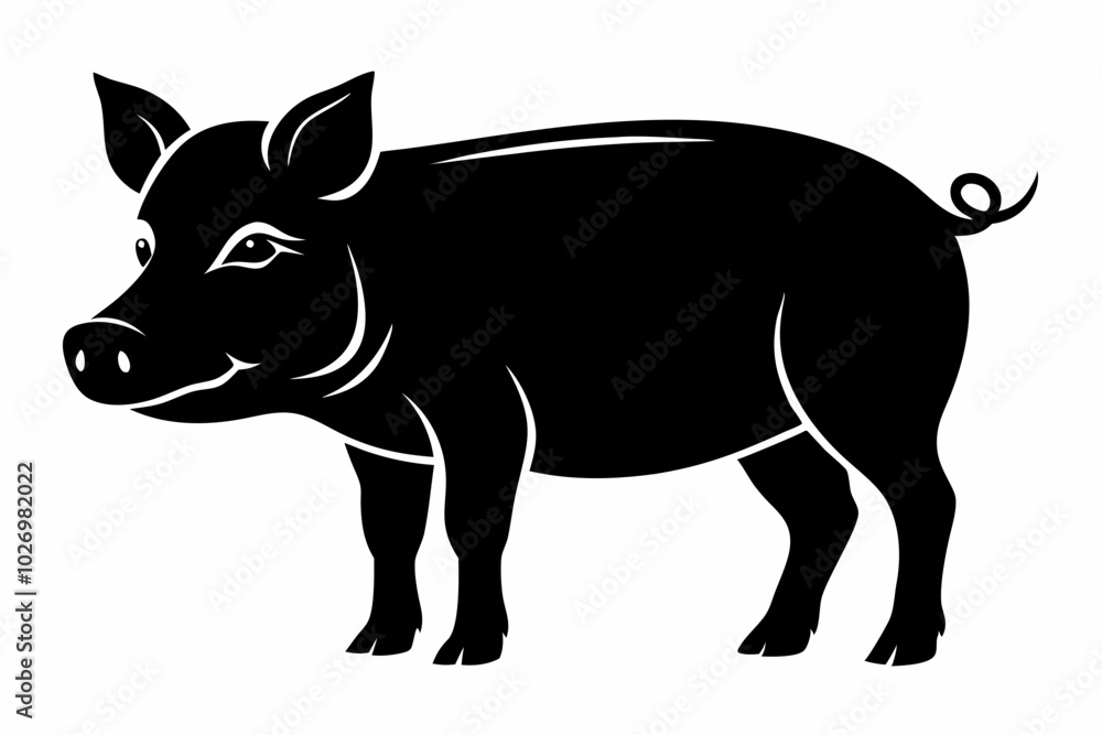 Pig Animal Logo Black Silhouette Vector, Pig Silhouette, Pig graphic icon
Pig Animal Logo Black Silhouette Vector, Pig Silhouette, Pig graphic icon