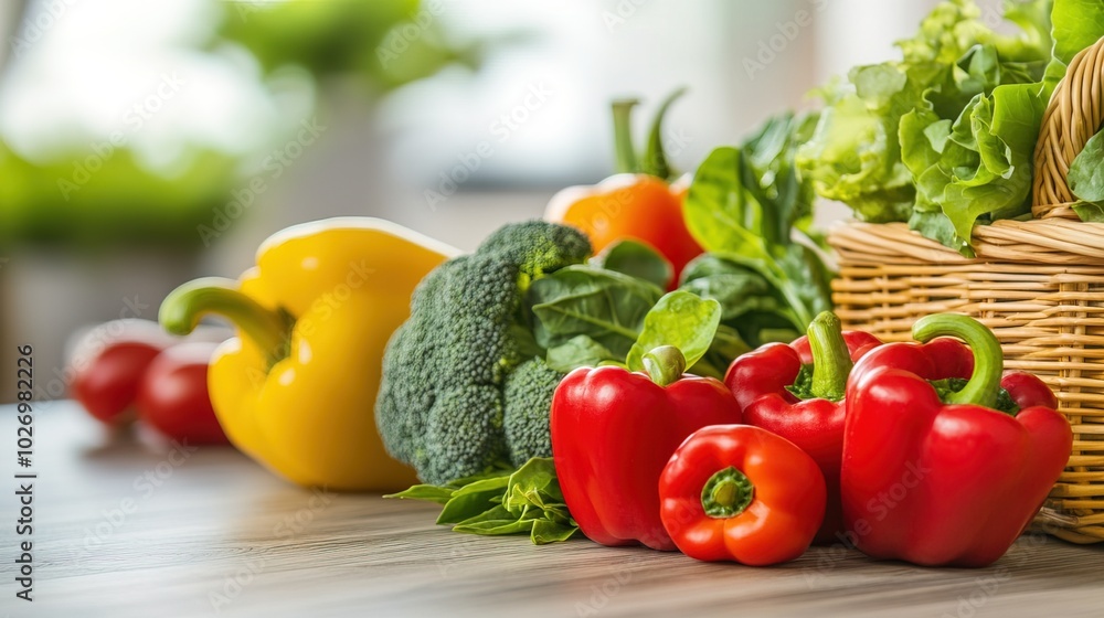 Close-up of vibrant fresh vegetables and fruits on wooden table, symbolizing healthy blood pressure foods, emphasizing natural nutrition and wellness. Close-up of vibrant fresh vegetables and fruits on wooden table, symbolizing healthy blood pressure foods, emphasizing natural nutrition and wellness.