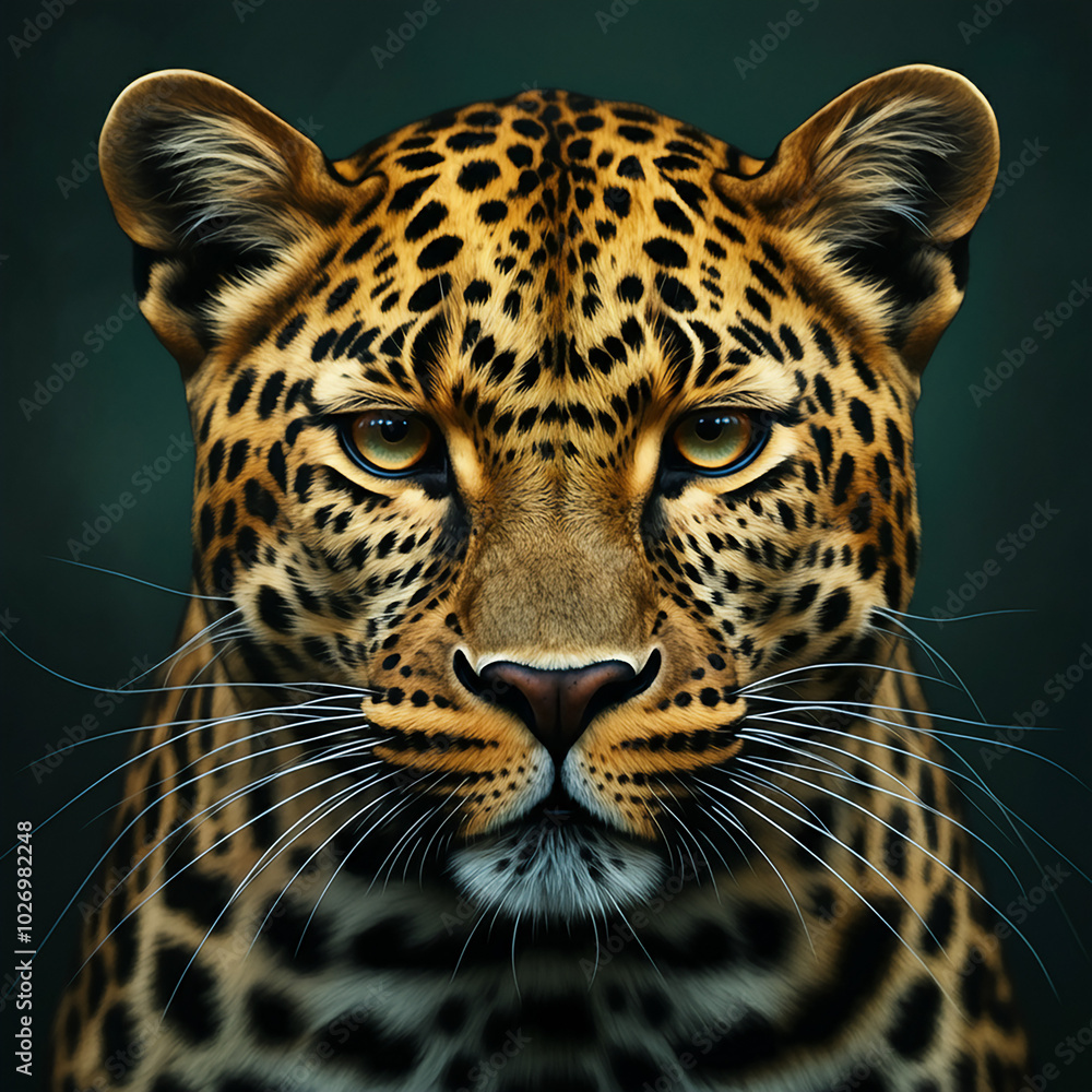 Obraz premium A Leopard portrait