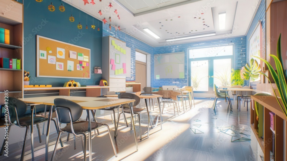 school room with chairs and table school room with chairs and table