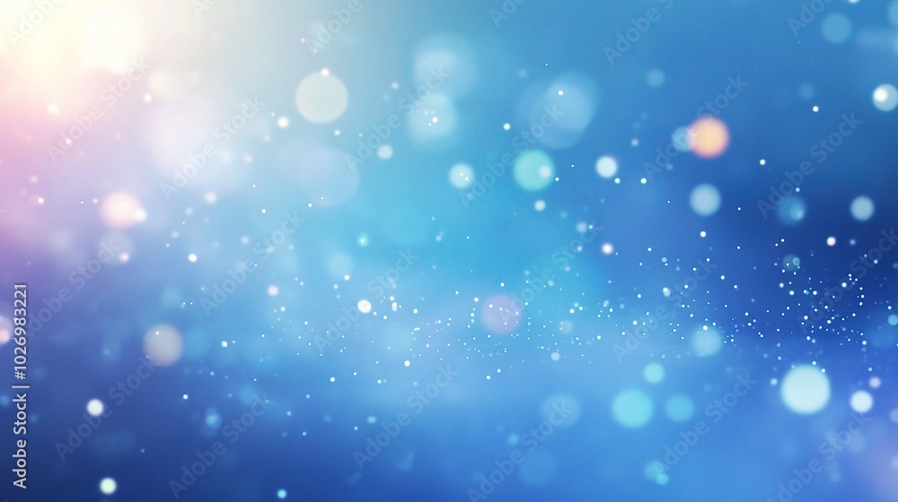 Ethereal Blue Background with Soft Light and Bokeh Effects Ethereal Blue Background with Soft Light and Bokeh Effects