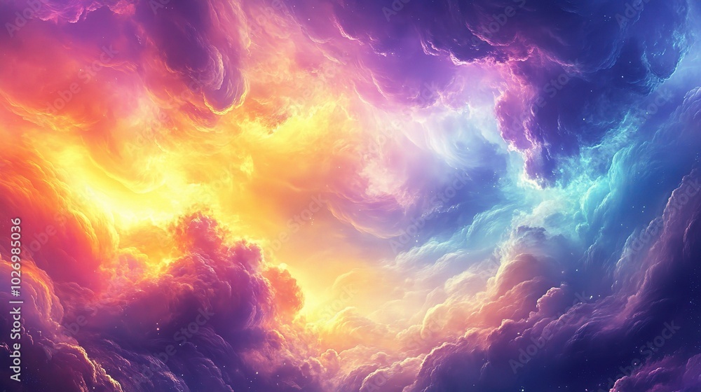 Colorful Abstract Sky with Dramatic Clouds Colorful Abstract Sky with Dramatic Clouds
