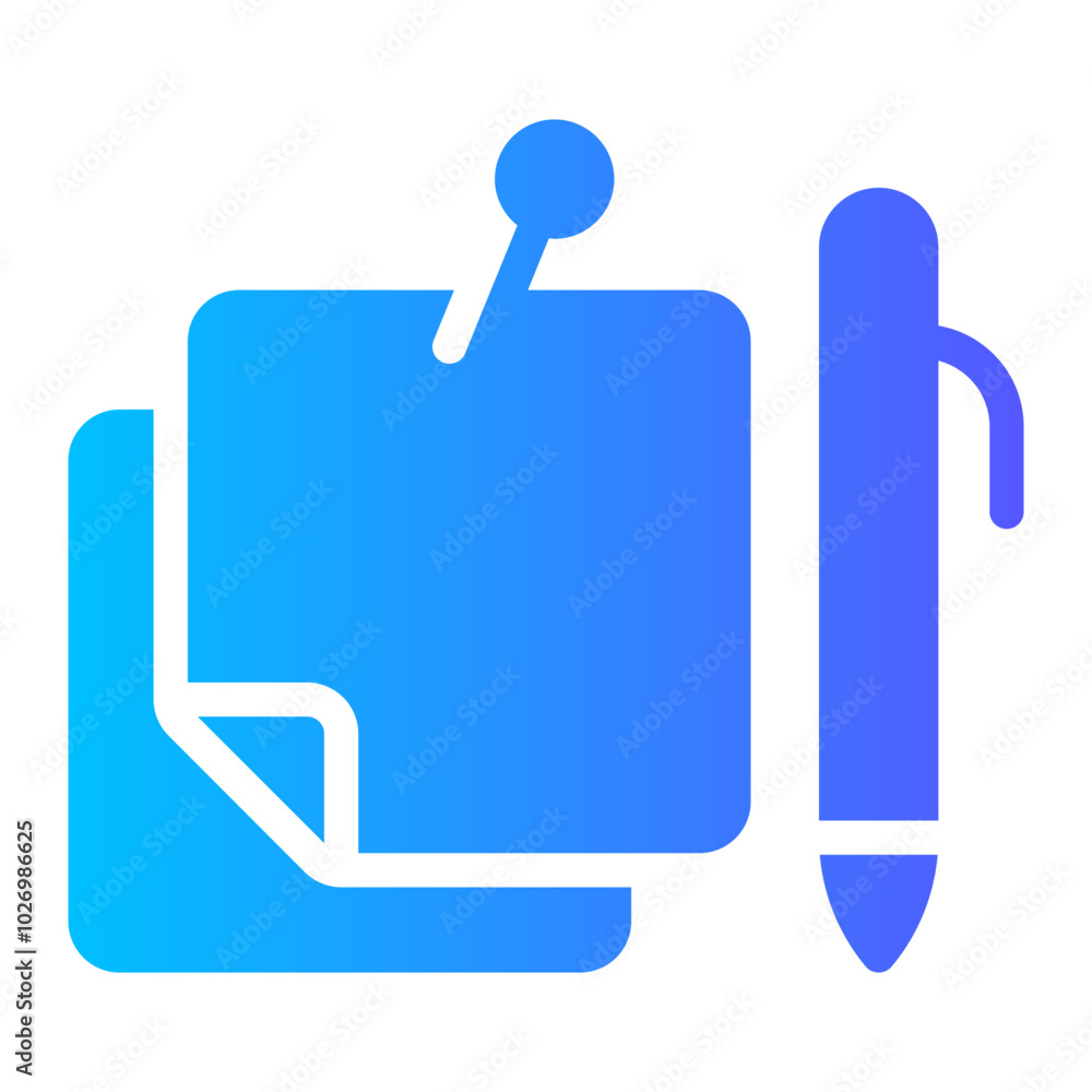 sticky notes gradient icon sticky notes gradient icon