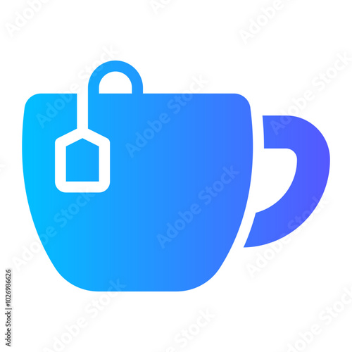 tea cup gradient icon