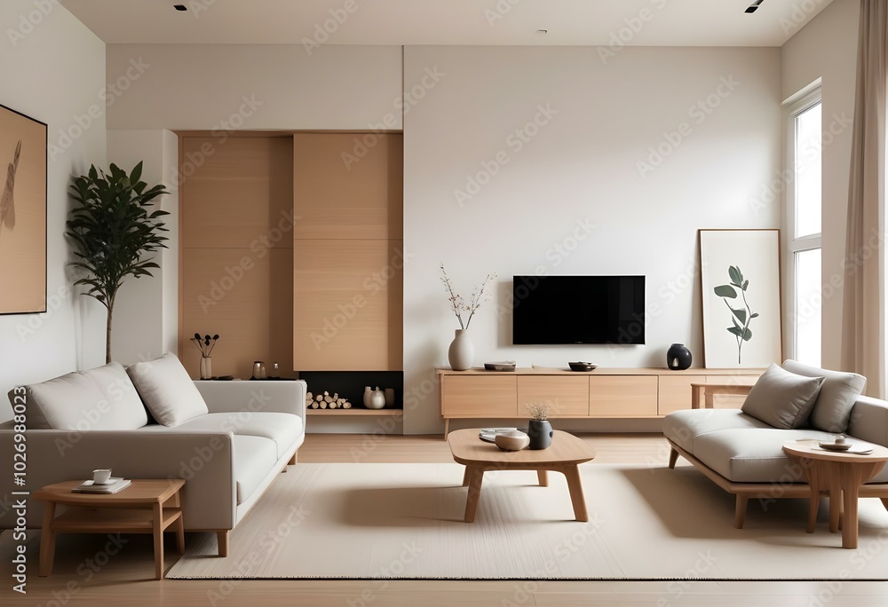 Photo modern style interior room 3d illustration Photo modern style interior room 3d illustration