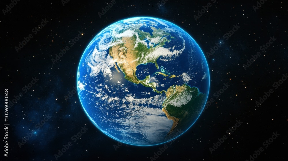 Stunning View of Earth from Space Stunning View of Earth from Space