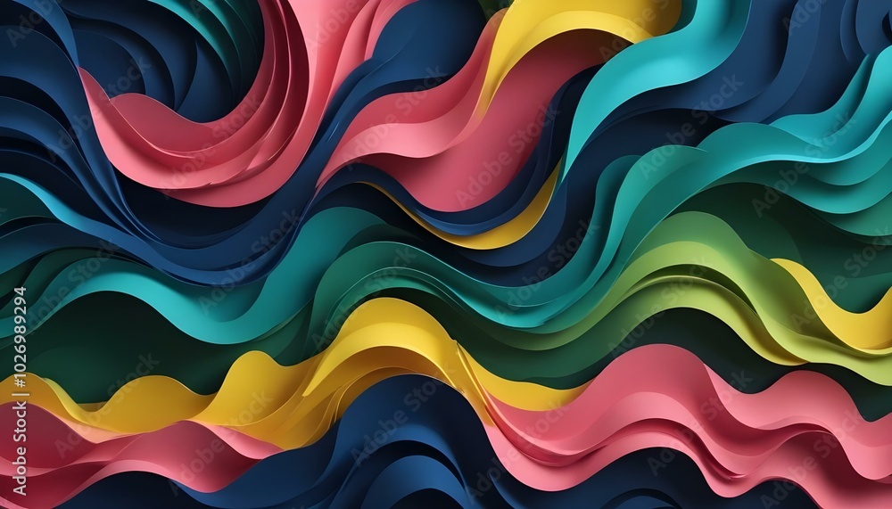 3D Abstract Background,With Different Colours of Abstraction 3D Abstract Background,With Different Colours of Abstraction
