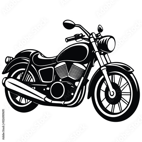 motorcycling line arts design logo icon concept illustration silhouette