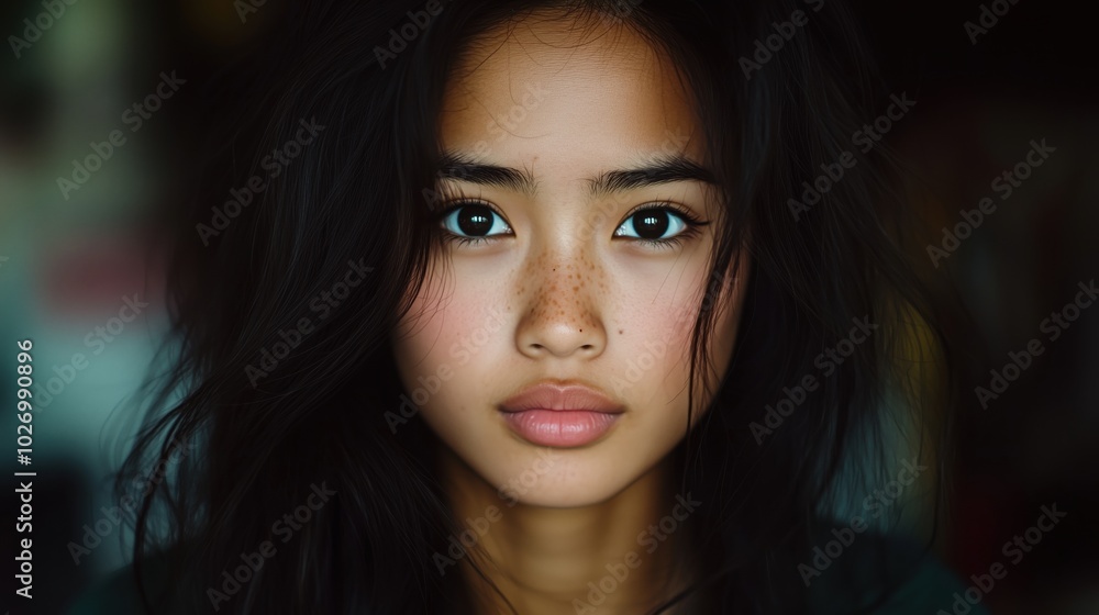 Beauty portrait of young woman: natural elegance and inspiration for fashion and media